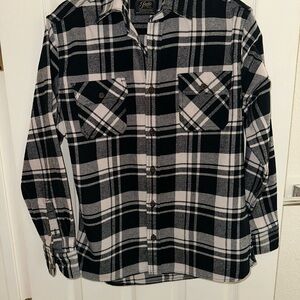Jachs MFG Heritage Flannel Shirt - Black and White - Large